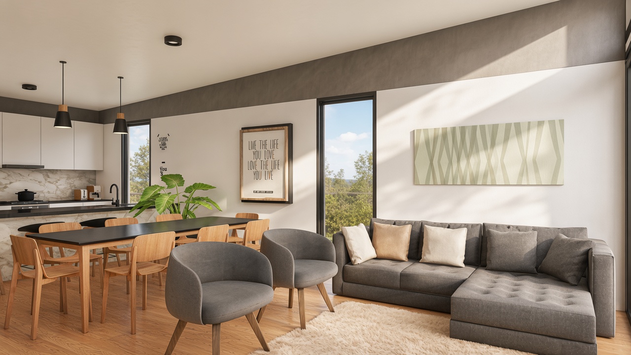 Estar — interior concepto Casas HTC