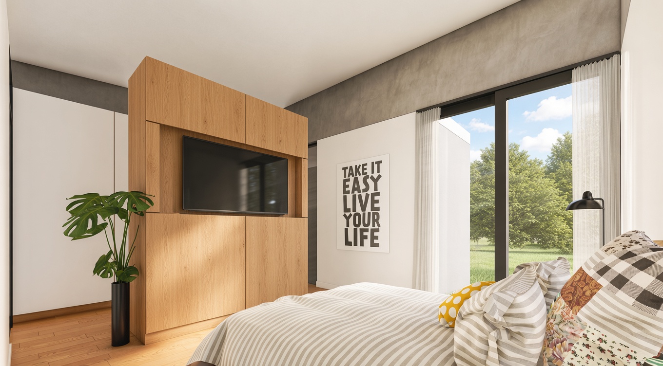 Dormitorio principal — concepto Casas HTC